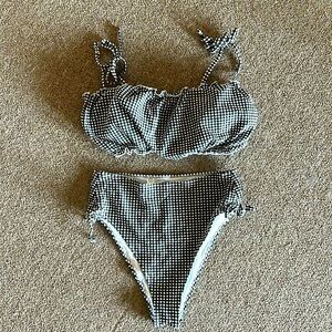 Aerie Gingham Swim Suit M/L